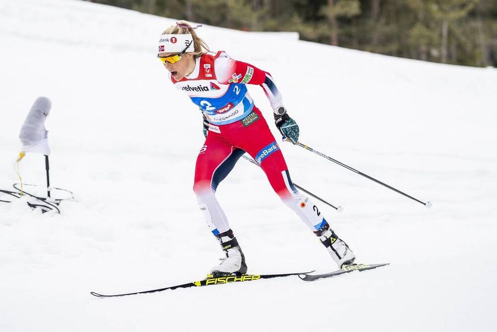 02.03.2019, Seefeld, Austria (AUT):Therese Johaug (NOR) - FIS nordic world ski championships, cross-country, mass women, Seefeld (AUT). www.nordicfocus.com. © Modica/NordicFocus. Every downloaded picture is fee-liable.