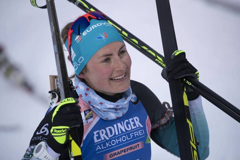 12.03.2019, Oestersund, Sweden (SWE):Justine Braisaz (FRA) - IBU world championships biathlon, individual women, Oestersund (SWE). www.nordicfocus.com. © Manzoni/NordicFocus. Every downloaded picture is fee-liable.