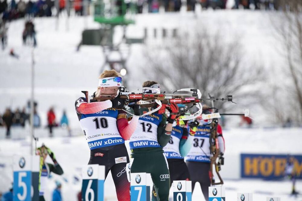 16.02.2019, Soldier Hollow, United States of America (USA):Johannes Dale (NOR) -  IBU world cup biathlon, pursuit men, Soldier Hollow (USA). www.nordicfocus.com. © Manzoni/NordicFocus. Every downloaded picture is fee-liable.