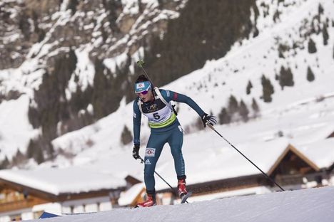 NordicFocus 24.01.2018, Ridnaun, Italy (ITA):Olga Abramova (UKR) - IBU Open European championships biathlon, individual women, Ridnaun (ITA). www.nordicfocus.com. © Manzoni/NordicFocus. Every downloaded picture is fee-liable.