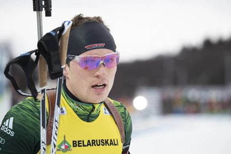 NordicFocus 20.02.2019, Minks-Raubichi, Belarus (BLR):Lucas Fratzscher (GER) - IBU Open European championships biathlon, individual men, Minsk-Raubichi (BLR). www.nordicfocus.com. © Manzoni/NordicFocus. Every downloaded picture is fee-liable.