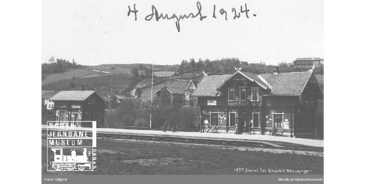 Lunner stasjon1924 ©Norsk jernbanemuseum Lunner stasjon1924