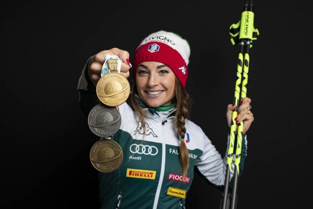 17.03.2019, Oestersund, Sweden (SWE):Dorothea Wierer (ITA) - IBU world championships biathlon, medals, Oestersund (SWE). www.nordicfocus.com. © Manzoni/NordicFocus. Every downloaded picture is fee-liable.