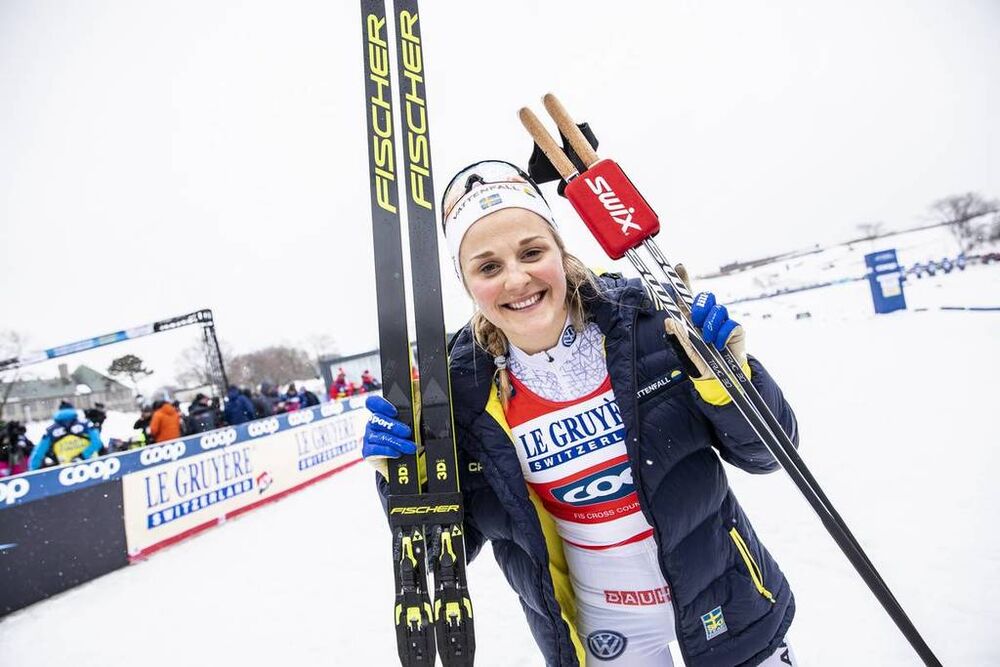 22.03.2019, Quebec, Canada (CAN):Stina Nilsson (SWE) - FIS world cup cross-country, individual sprint, Quebec (CAN). www.nordicfocus.com. © Modica/NordicFocus. Every downloaded picture is fee-liable.