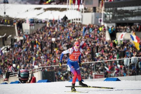 NordicFocus 23.03.2019, Oslo, Norway (NOR):Anastasiya Kuzmina (SVK) - IBU world cup biathlon, pursuit women, Oslo (NOR). www.nordicfocus.com. © Manzoni/NordicFocus. Every downloaded picture is fee-liable.