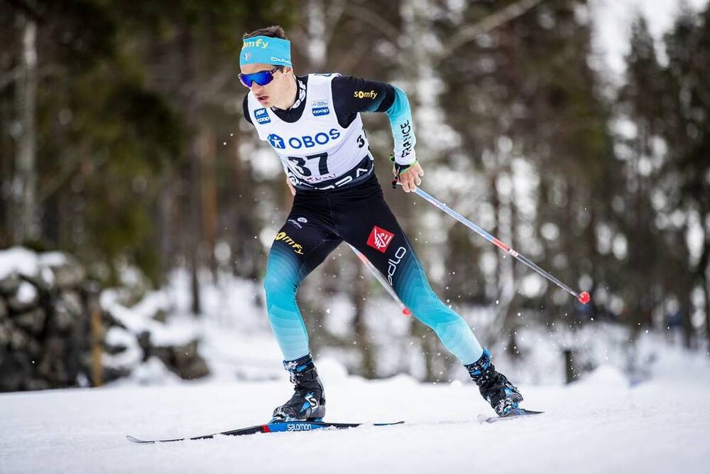 17.03.2019, Falun, Sweden (SWE):Clement Parisse (FRA) - FIS world cup cross-country, 15km men, Falun (SWE). www.nordicfocus.com. © Modica/NordicFocus. Every downloaded picture is fee-liable.
