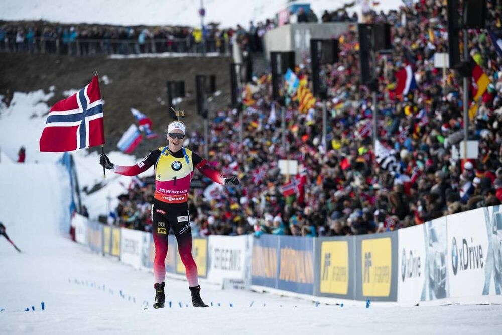23.03.2019, Oslo, Norway (NOR):Johannes Thingnes Boe (NOR) - IBU world cup biathlon, pursuit men, Oslo (NOR). www.nordicfocus.com. © Manzoni/NordicFocus. Every downloaded picture is fee-liable.