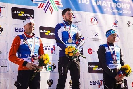 Podium Poursuite Tyumen