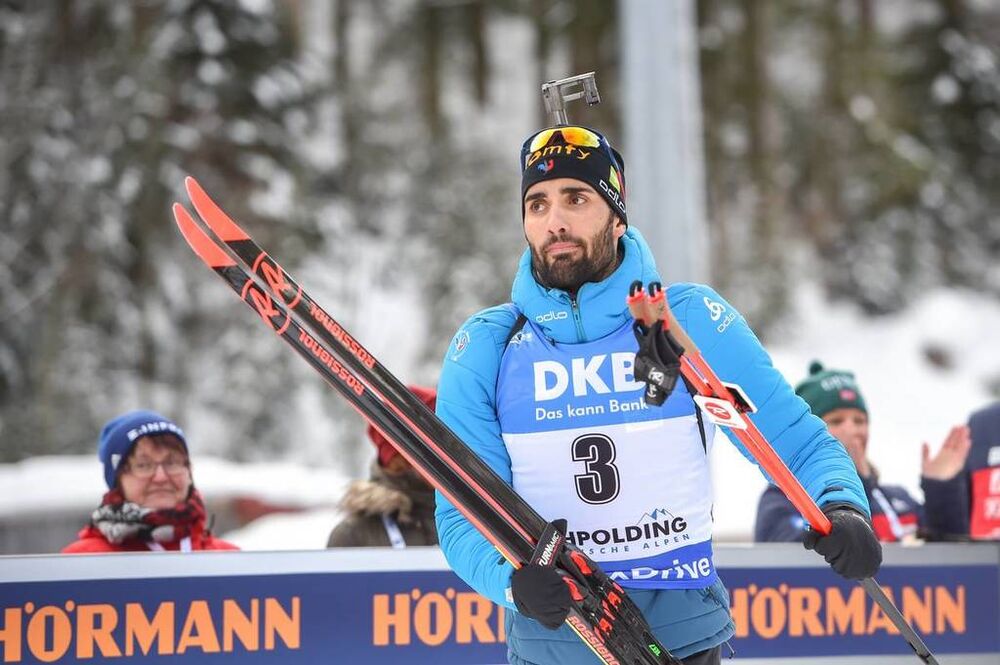 20.01.2019, Ruhpolding, Germany (GER):Martin Fourcade (FRA) -  IBU world cup biathlon, mass men, Ruhpolding (GER). www.nordicfocus.com. © Tumashov/NordicFocus. Every downloaded picture is fee-liable.