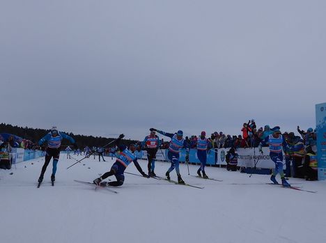 Finish pic of Ugra Skimarathon 2019 FINAL STAGE FIS Worldloppet Cup