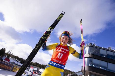 NordicFocus 23.03.2019, Oslo, Norway (NOR):Hanna Oeberg (SWE) - IBU world cup biathlon, pursuit women, Oslo (NOR). www.nordicfocus.com. © Manzoni/NordicFocus. Every downloaded picture is fee-liable.