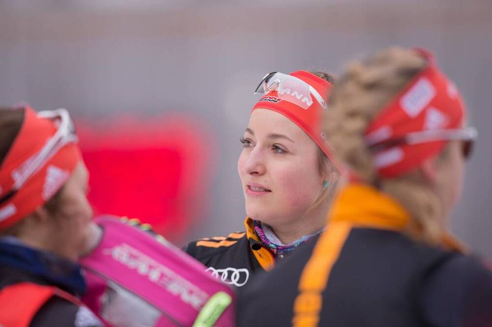 16.01.2015, Ruhpolding, Germany (GER): Luise Kummer (GER) - IBU world cup biathlon, sprint women, Ruhpolding (GER). www.nordicfocus.com. © Manzoni/NordicFocus. Every downloaded picture is fee-liable.