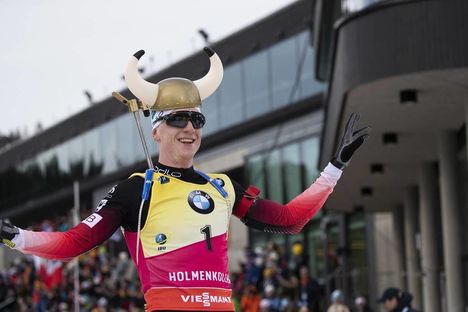 NordicFocus 24.03.2019, Oslo, Norway (NOR):Johannes Thingnes Boe (NOR) - IBU world cup biathlon, mass men, Oslo (NOR). www.nordicfocus.com. © Manzoni/NordicFocus. Every downloaded picture is fee-liable.