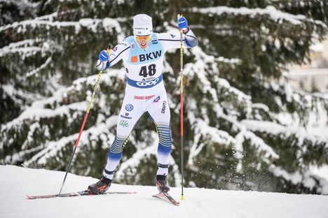NordicFocus 16.12.2018, Davos, Switzerland (SUI):Calle Halfvarsson (SWE) - FIS world cup cross-country, 15km men, Davos (SUI). www.nordicfocus.com. © Modica/NordicFocus. Every downloaded picture is fee-liable.