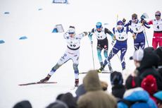 NordicFocus 22.03.2019, Quebec, Canada (CAN):Maurice Manificat (FRA), Ristomatti Hakola (FIN), Joni Maeki (FIN), Eirik Brandsdal (NOR), Teodor Peterson (SWE), (l-r) - FIS world cup cross-country, individual sprint, Quebec (CAN). www.nordicfocus.com. © Modica/Nordi