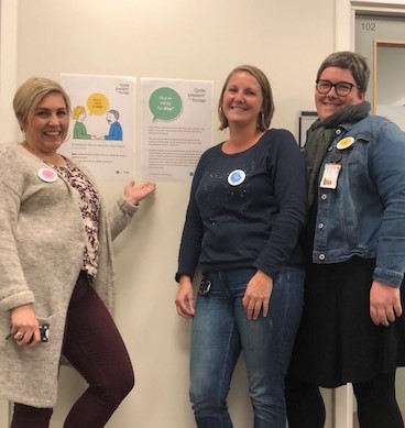Vera, Irene og Ragnhild fra søknads og samhandlingsenheten, Rehabiliteringsavdelingen_2.jpg