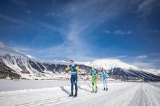 NordicFocus 19.01.2019, St. Moritz, Switzerland (SUI):Livio Matossi (SUI), Jan Cech (CZE), (l-r) - Visma Ski Classics La Diagonela, St. Moritz (SUI). www.nordicfocus.com. © Modica/NordicFocus. Every downloaded picture is fee-liable.