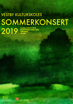 kulturskolens sommerkonsert 2019 plakat