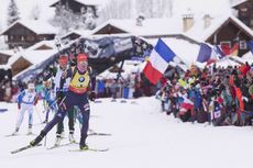 NordicFocus 17.12.2017, Annecy-Le Grand Bornand, France (FRA):Anastasiya Kuzmina (SVK) - IBU world cup biathlon, mass women, Annecy-Le Grand Bornand (FRA). www.nordicfocus.com. © Manzoni/NordicFocus. Every downloaded picture is fee-liable.