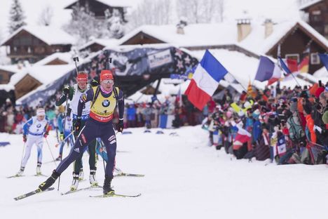 NordicFocus 17.12.2017, Annecy-Le Grand Bornand, France (FRA):Anastasiya Kuzmina (SVK) - IBU world cup biathlon, mass women, Annecy-Le Grand Bornand (FRA). www.nordicfocus.com. © Manzoni/NordicFocus. Every downloaded picture is fee-liable.