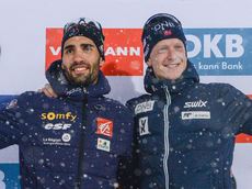 NordicFocus 22.03.2018, Tyumen, Russia (RUS):Martin Fourcade (FRA), Johannes Thingnes Boe (NOR) - IBU world cup biathlon, cups, Tyumen (RUS). www.nordicfocus.com. © Tumashov/NordicFocus. Every downloaded picture is fee-liable.