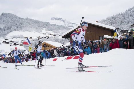 NordicFocus 17.12.2017, Annecy-Le Grand Bornand, France (FRA):Marte Olsbu (NOR) - IBU world cup biathlon, mass women, Annecy-Le Grand Bornand (FRA). www.nordicfocus.com. © Manzoni/NordicFocus. Every downloaded picture is fee-liable.