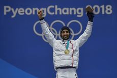 NordicFocus 19.02.2018, Pyeongchang, Korea (KOR):Martin Fourcade (FRA) - XXIII. Olympic Winter Games Pyeongchang 2018, biathlon, medals, Pyeongchang (KOR). www.nordicfocus.com. © Thibaut/NordicFocus. Every downloaded picture is fee-liable.