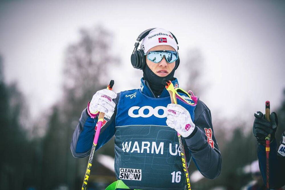 15.03.2019, Falun, Sweden (SWE):Johannes Hoesflot Klaebo (NOR) - FIS world cup cross-country, training, Falun (SWE). www.nordicfocus.com. © Modica/NordicFocus. Every downloaded picture is fee-liable.