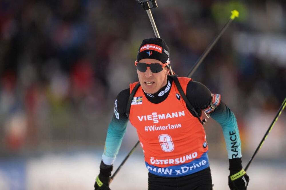 10.03.2019, Oestersund, Sweden (SWE):Quentin Fillon Maillet (FRA) - IBU world championships biathlon, pursuit men, Oestersund (SWE). www.nordicfocus.com. © Tumashov/NordicFocus. Every downloaded picture is fee-liable.