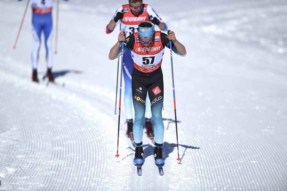 17.02.2019, Cogne, Italy (ITA):Clement Parisse (FRA) - FIS world cup cross-country, 15km men, Cogne (ITA). www.nordicfocus.com. © Thibaut/NordicFocus. Every downloaded picture is fee-liable.