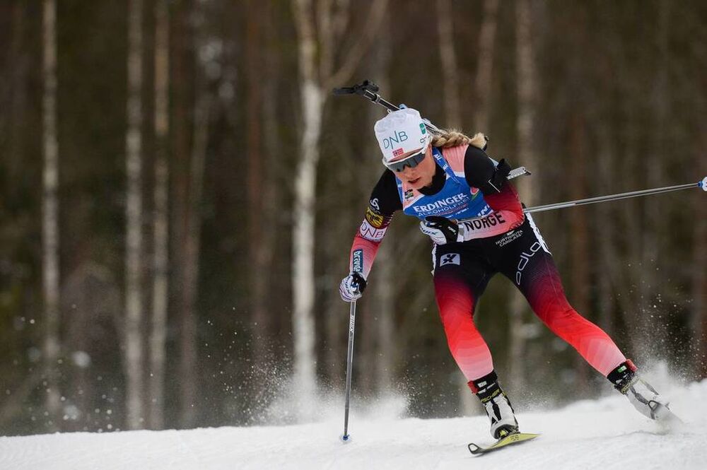 12.03.2019, Oestersund, Sweden (SWE):Tiril Eckhoff (NOR) - IBU world championships biathlon, individual women, Oestersund (SWE). www.nordicfocus.com. © Tumashov/NordicFocus. Every downloaded picture is fee-liable.