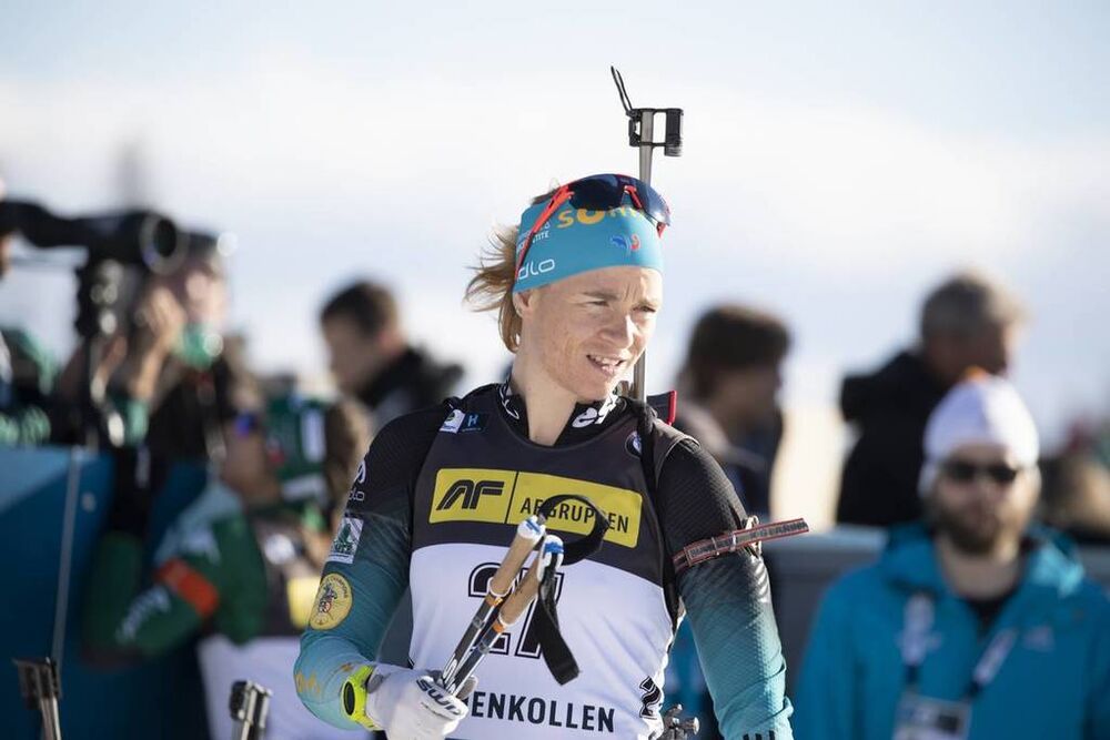 21.03.2019, Oslo, Norway (NOR):Anais Bescond (FRA) - IBU world cup biathlon, sprint women, Oslo (NOR). www.nordicfocus.com. © Manzoni/NordicFocus. Every downloaded picture is fee-liable.