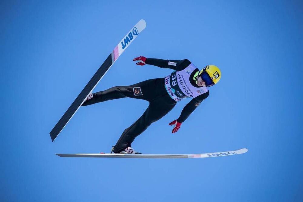 10.03.2019, Oslo, Norway (NOR):Evgeniy Klimov (RUS) - FIS world cup ski jumping, individual HS134, Oslo (NOR). www.nordicfocus.com. © Modica/NordicFocus. Every downloaded picture is fee-liable.