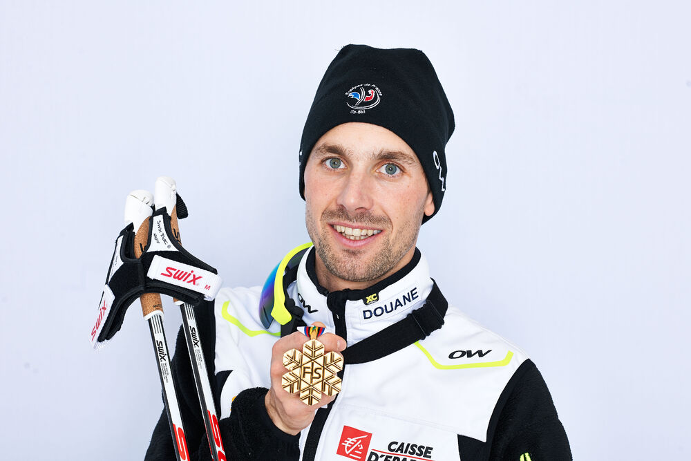 24.02.2013, Val di Fiemme, Italy (ITA): Maxime Laheurte (FRA)- FIS nordic world ski championships, nordic combined, medals, Val di Fiemme (ITA). www.nordicfocus.com. © Felgenhauer/NordicFocus. Every downloaded picture is fee-liable.