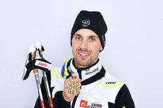 NordicFocus 24.02.2013, Val di Fiemme, Italy (ITA): Maxime Laheurte (FRA)- FIS nordic world ski championships, nordic combined, medals, Val di Fiemme (ITA). www.nordicfocus.com. © Felgenhauer/NordicFocus. Every downloaded picture is fee-liable.