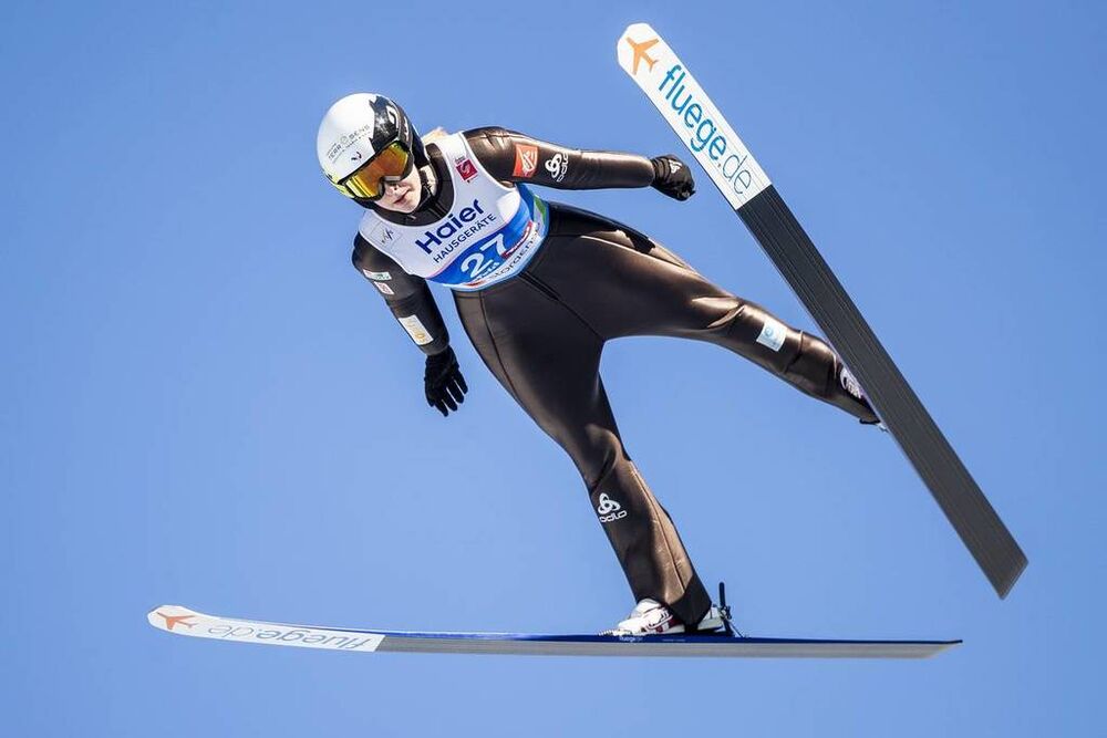 27.02.2019, Seefeld, Austria (AUT):Lucile Morat (FRA) - FIS nordic world ski championships, ski jumping ladies, individual HS109, Seefeld (AUT). www.nordicfocus.com. © Modica/NordicFocus. Every downloaded picture is fee-liable.