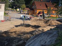 Sprengningsarbeid i Sentrumsveien Sprengningsarbeid i Sentrumsveien p[begynnes uke 34