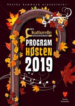 Den kulturelle spaserstokken høst 2019 forside program Den kulturelle spaserstokken høst 2019 forside program