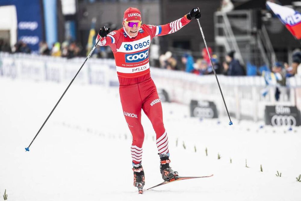 17.03.2019, Falun, Sweden (SWE):Alexander Bolshunov (RUS) - FIS world cup cross-country, 15km men, Falun (SWE). www.nordicfocus.com. © Modica/NordicFocus. Every downloaded picture is fee-liable.
