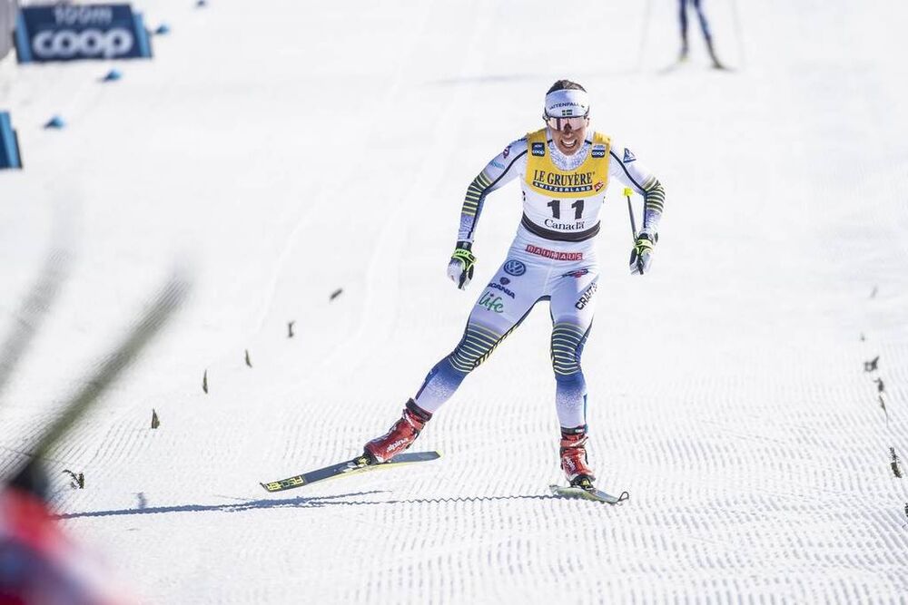 24.03.2019, Quebec, Canada (CAN):Charlotte Kalla (SWE) - FIS world cup cross-country, pursuit women, Quebec (CAN). www.nordicfocus.com. © Modica/NordicFocus. Every downloaded picture is fee-liable.