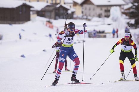NordicFocus 24.01.2018, Ridnaun, Italy (ITA):Lotte Lie (NOR) - IBU Open European championships biathlon, individual women, Ridnaun (ITA). www.nordicfocus.com. © Manzoni/NordicFocus. Every downloaded picture is fee-liable.