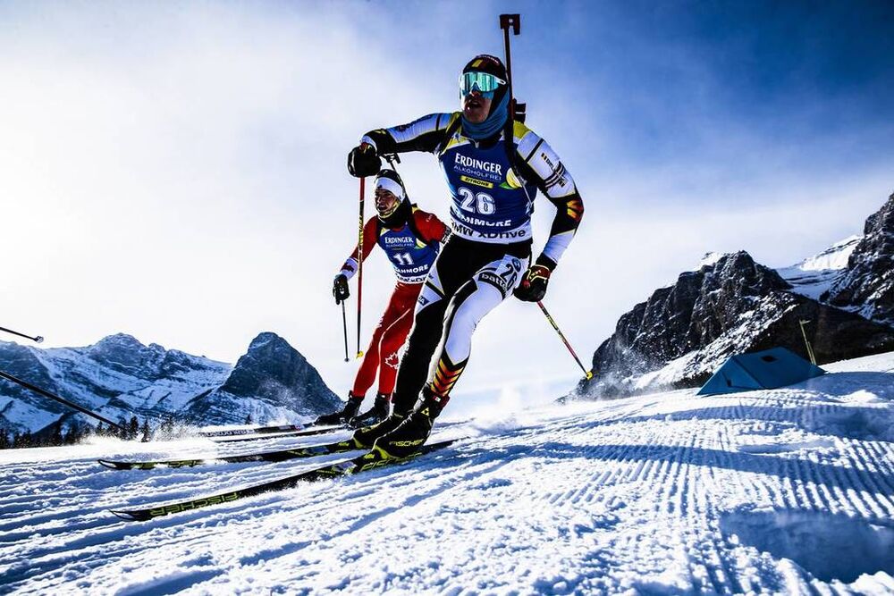 07.02.2019, Canmore, Canada (CAN):Florent Claude (BEL) -  IBU world cup biathlon, short individual men, Canmore (CAN). www.nordicfocus.com. © Manzoni/NordicFocus. Every downloaded picture is fee-liable.