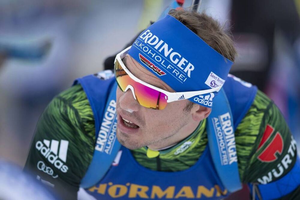 16.12.2018, Hochfilzen, Austria (AUT):Simon Schempp (GER) - IBU world cup biathlon, relay men, Hochfilzen (AUT). www.nordicfocus.com. © Manzoni/NordicFocus. Every downloaded picture is fee-liable.