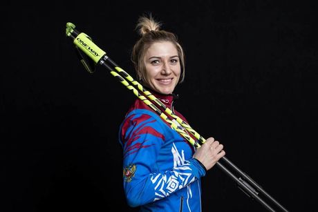 NordicFocus 30.11.2018, Pokljuka, Slovenia (SLO):Margarita Vasileva (RUS) - IBU world cup biathlon, photoshooting, Pokljuka (SLO). www.nordicfocus.com. © Manzoni/NordicFocus. Every downloaded picture is fee-liable.