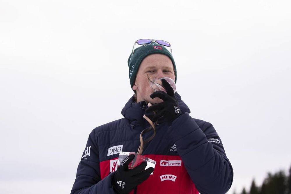 24.03.2019, Oslo, Norway (NOR):Johannes Dale (NOR) - IBU world cup biathlon, cups, Oslo (NOR). www.nordicfocus.com. © Manzoni/NordicFocus. Every downloaded picture is fee-liable.