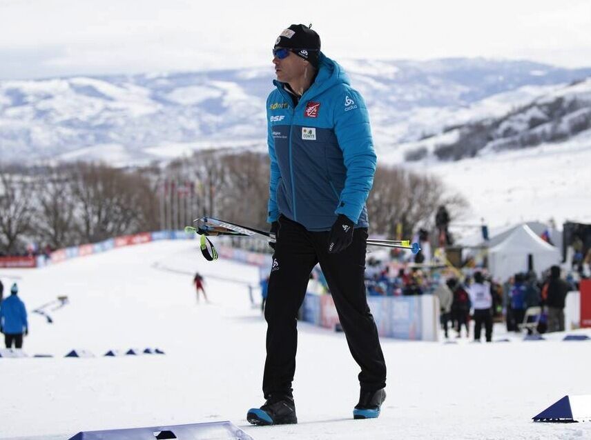 17.02.2019, Soldier Hollow, United States of America (USA):Vincent Vittoz (FRA), coach team France -  IBU world cup biathlon, single mixed relay, Soldier Hollow (USA). www.nordicfocus.com. © Manzoni/NordicFocus. Every downloaded picture is fee-liable.