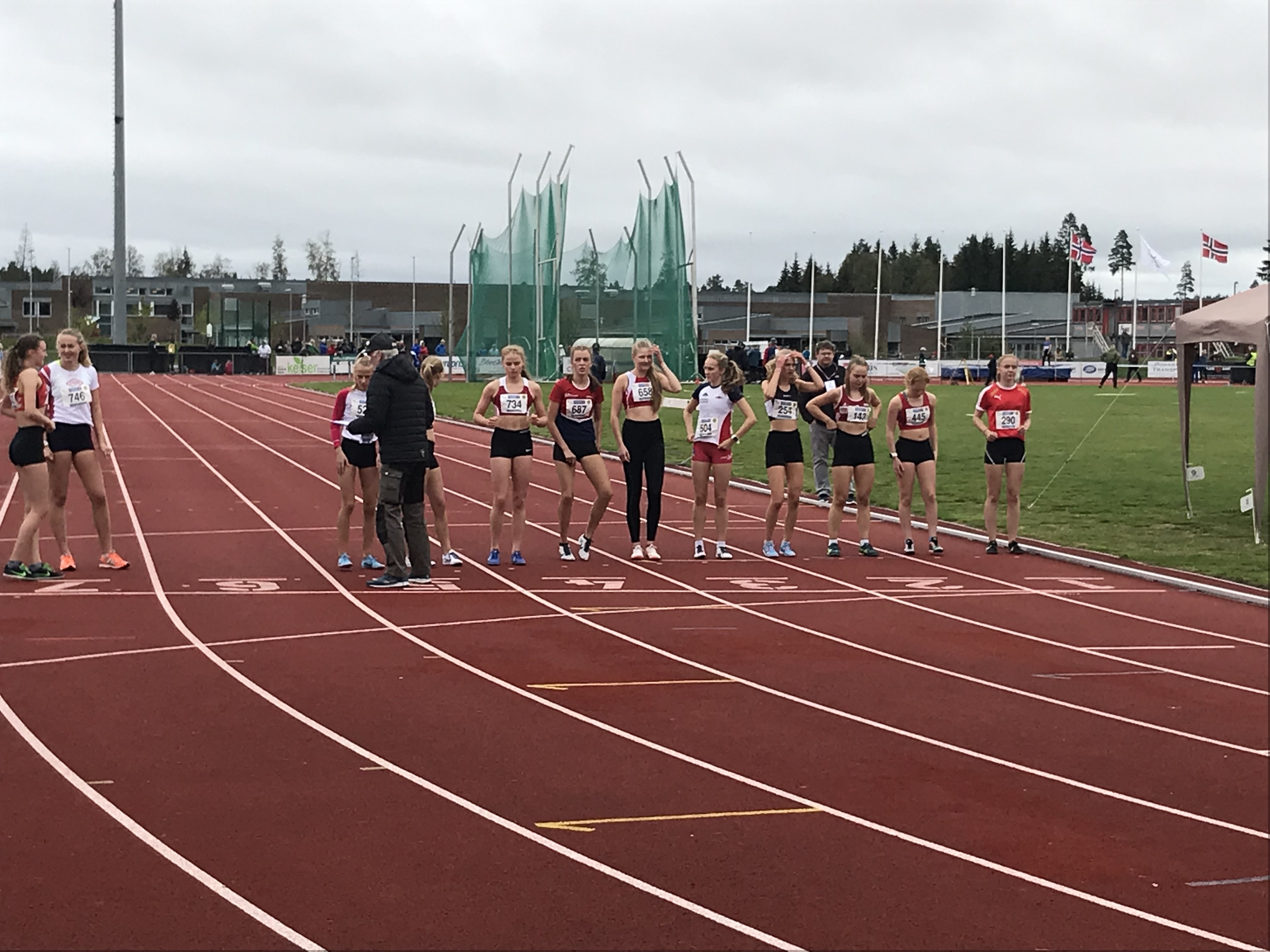 Ingrid Kilvær Nilssen på UM i friidrett på Jessheim 2019_start 3000 meter