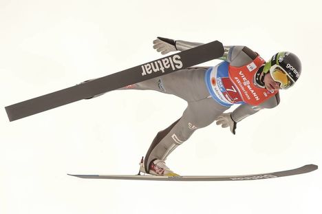 NordicFocus 24.02.2019, Innsbruck, Austria (AUT):Anze Lanisek (SLO) - FIS nordic world ski championships, ski jumping, team HS130, Innsbruck (AUT). www.nordicfocus.com. © THIBAUT/NordicFocus. Every downloaded picture is fee-liable.