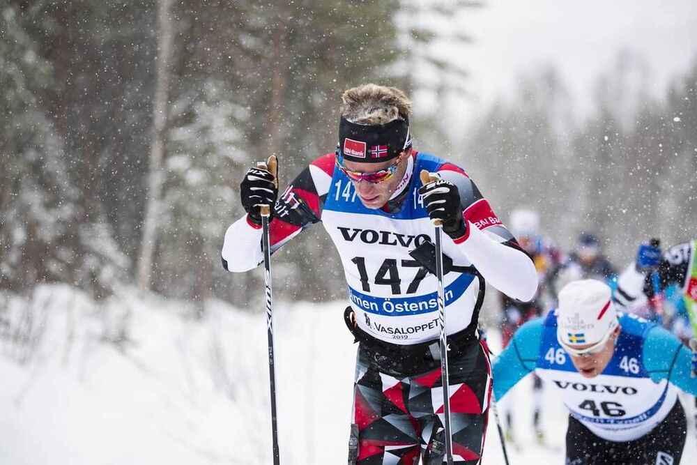 03.03.2019, Mora, Sweden (SWE):Simen Oestensen (NOR) - Visma Ski Classics and FIS Marathon Cup Vasaloppet, Mora (SWE). www.nordicfocus.com. © Manzoni/NordicFocus. Every downloaded picture is fee-liable.