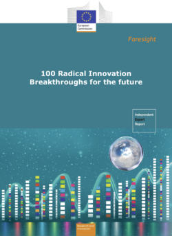 Fra EU-rapportens forside: 100 Radical Innovation Breakthroughs for the future